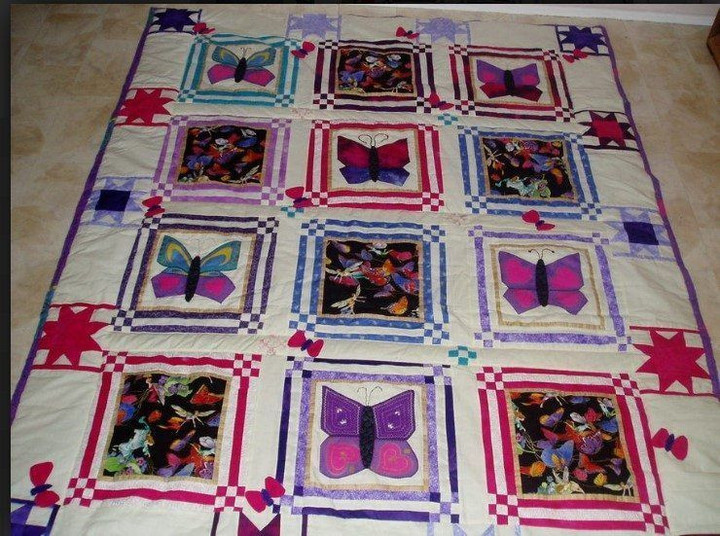 Butterflies Quilt Blanket