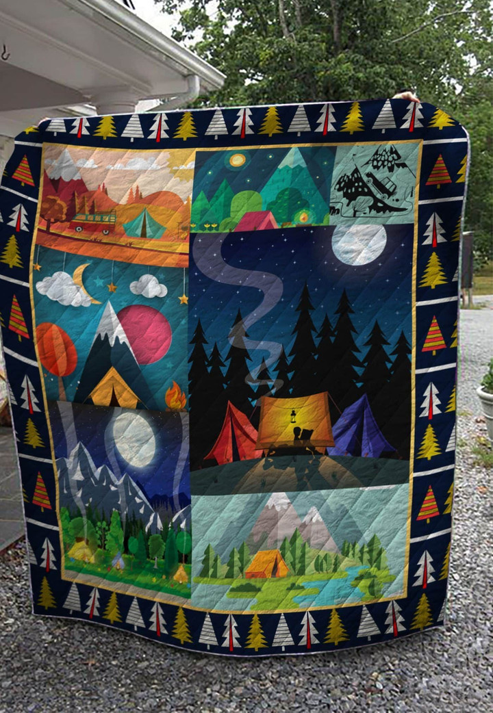 Camping With Friends Bl Quilt Blanket Dhc0201201309Td