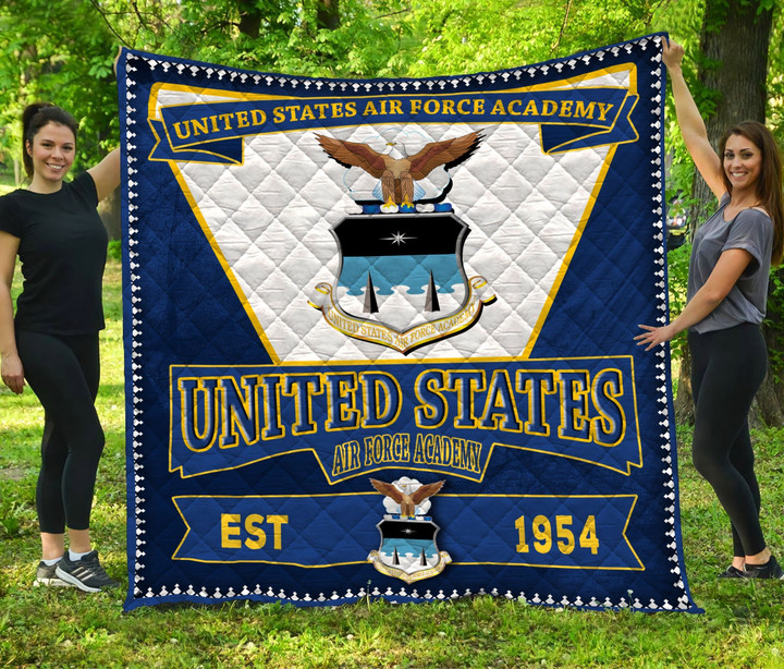 United State Air Force Academy Quilt Blanket Ha1710