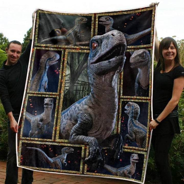 Dinosaur Sherpa Fleece Blanket