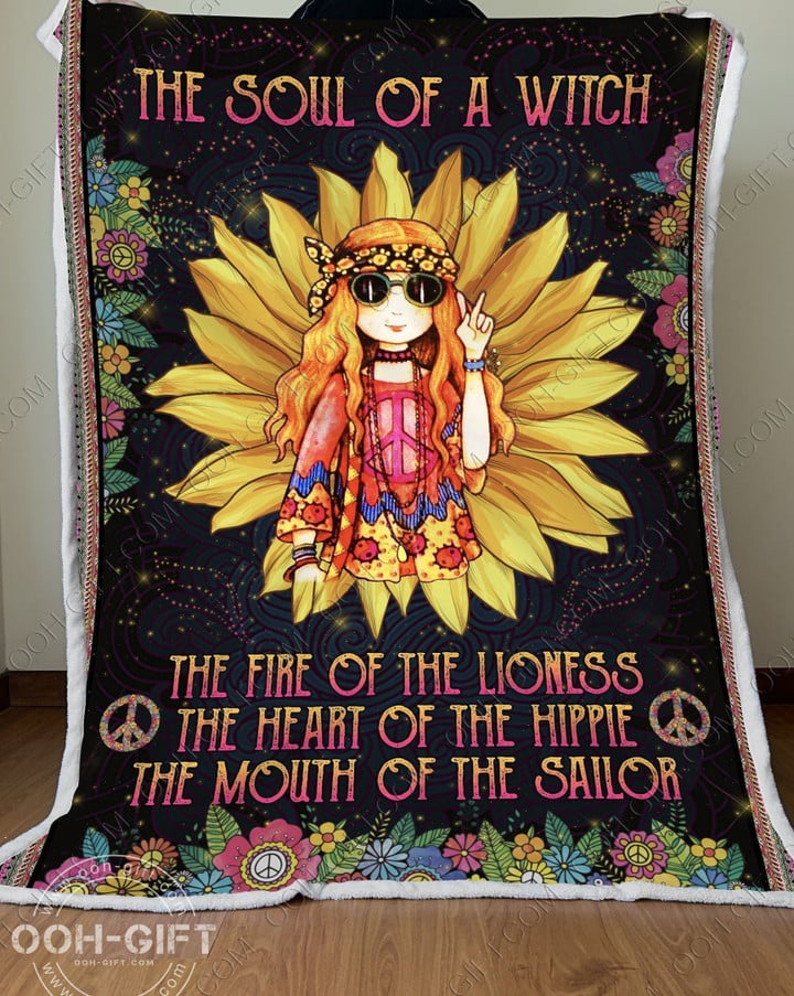 Hippie The Soul Of A Witch Cly1401574S Sherpa Fleece Blanket