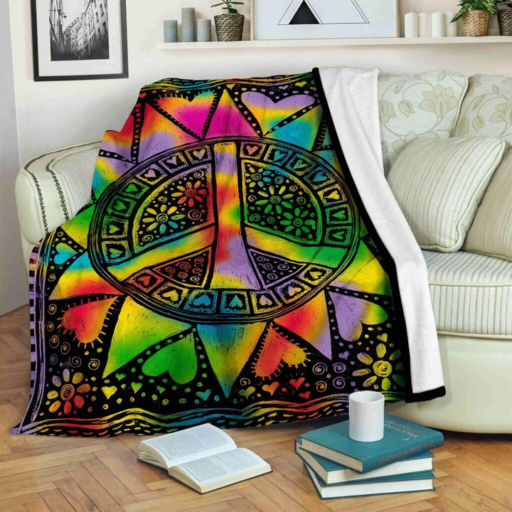 Hippie Clm1312301S Sherpa Fleece Blanket