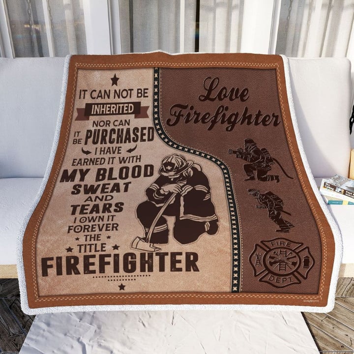 Forever The Title Firefighter Sofa Throw Blanket