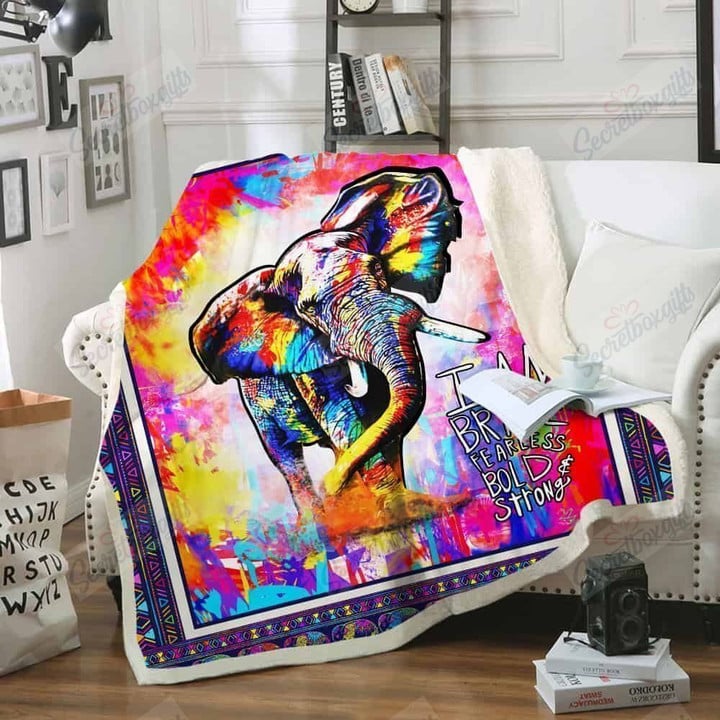 Hippie Elephant Gs-Cl-Kc1208 Fleece Blanket