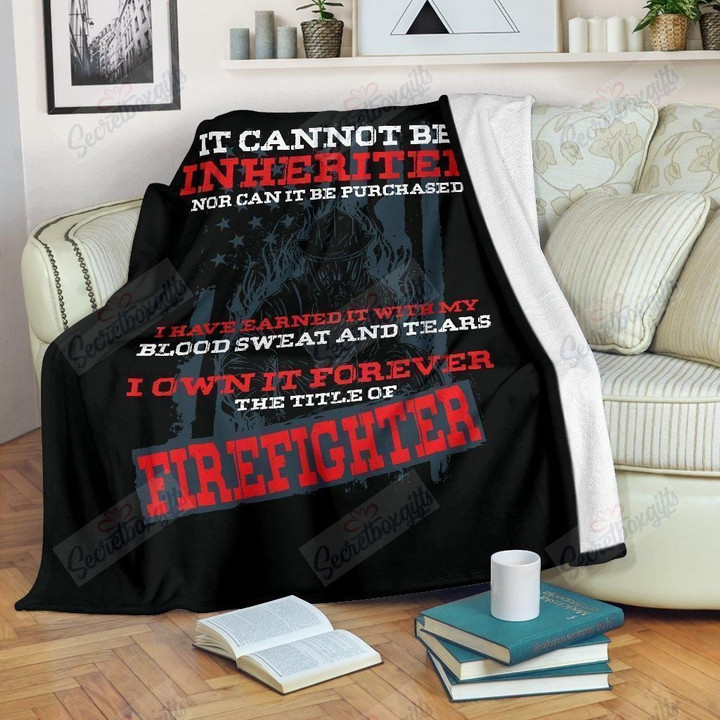 Firefighter Inherited Gs-Cl-Dt0804 Fleece Blanket