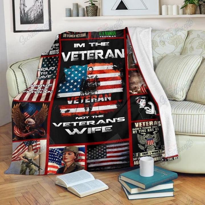 Woman Us Veteran Nc2612272Cl Fleece Blanket