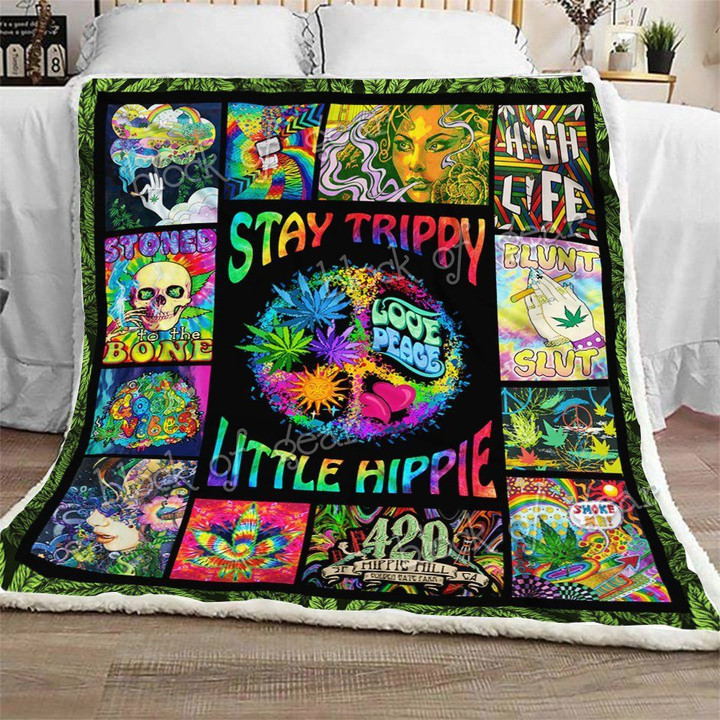 Stay Trippy, Little Hippie Sofa Blanket