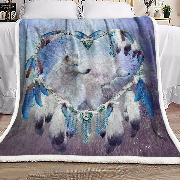Wolf Native Fleece Blanket