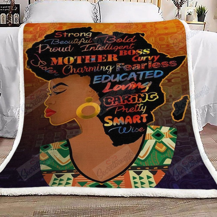 Proud An African Charming Woman Fleece Blanket