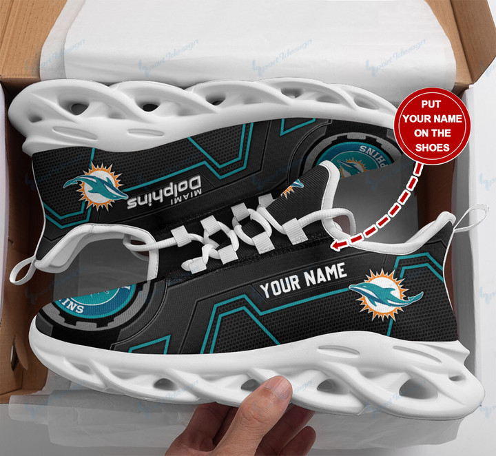 Miami Dolphins Personalized Yezy Running Sneakers 265