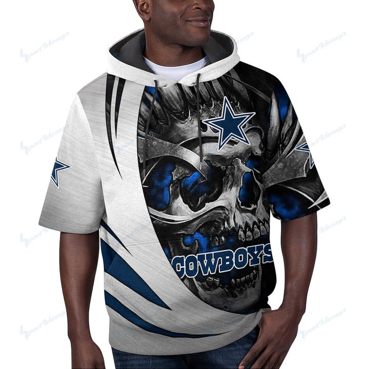Dallas Cowboys Short Sleeve Hoodie BG61