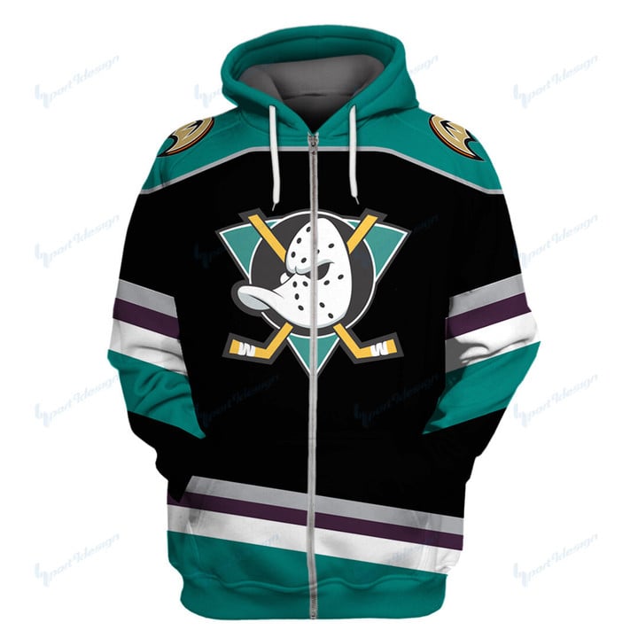 Anaheim Ducks Limited Edition All Over Print Hoodie Sweatshirt Zip Hoodie T shirt Unisex 830