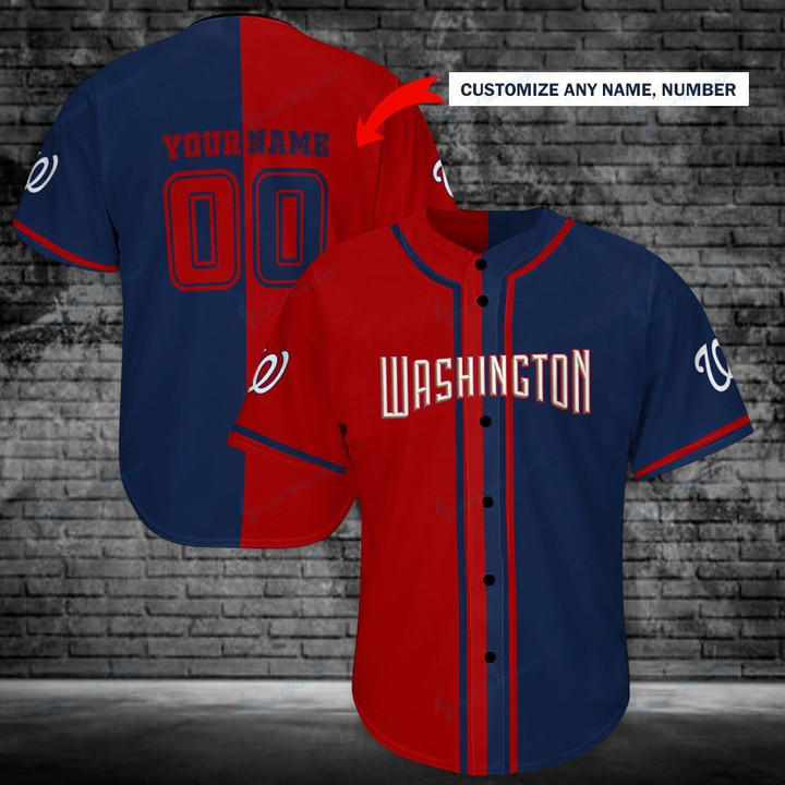 Washington Nationals Personalized Baseball Jersey Shirt 113