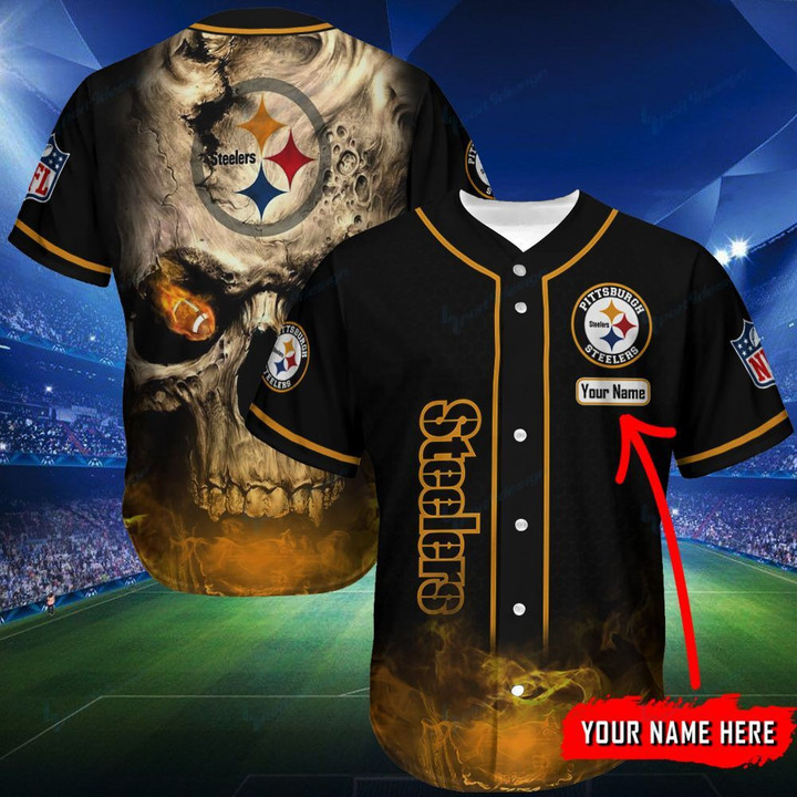 Pittsburgh Steelers Personalized Baseball Jersey Shirt 148