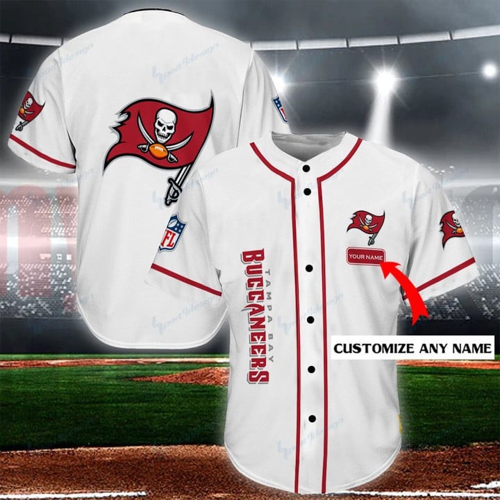Tampa Bay Buccaneers Personalized Baseball Jersey Shirt 187