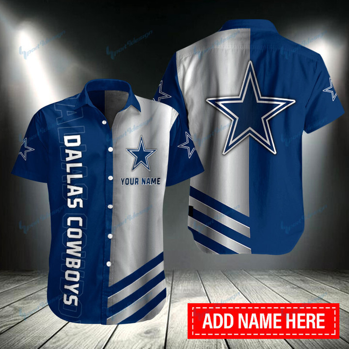 Dallas Cowboys Personalized Button Shirt BB045