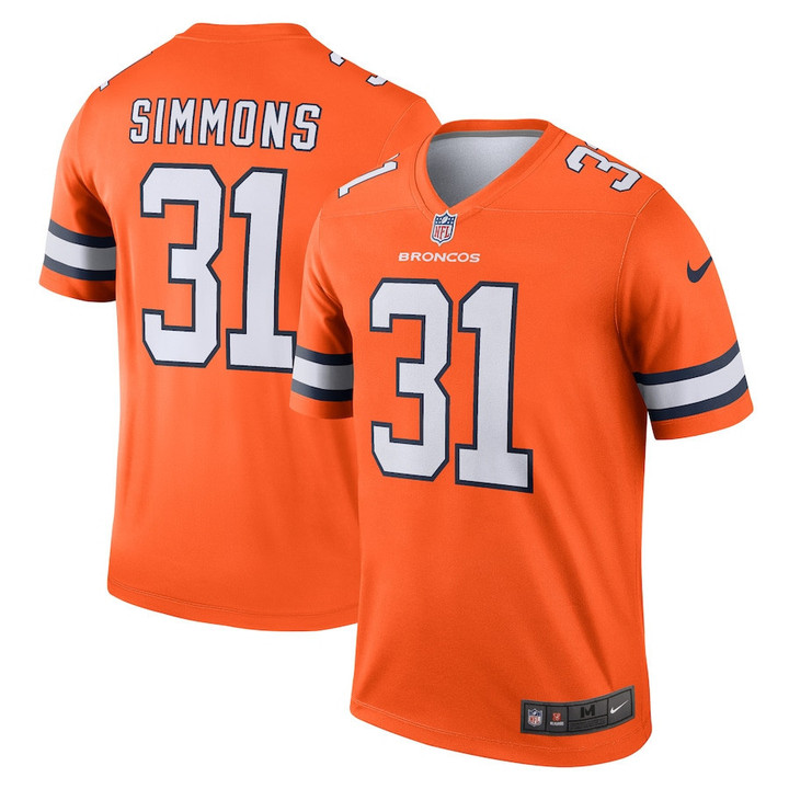 Justin Simmons #31 Denver Broncos Alternate Legend Jersey - Orange