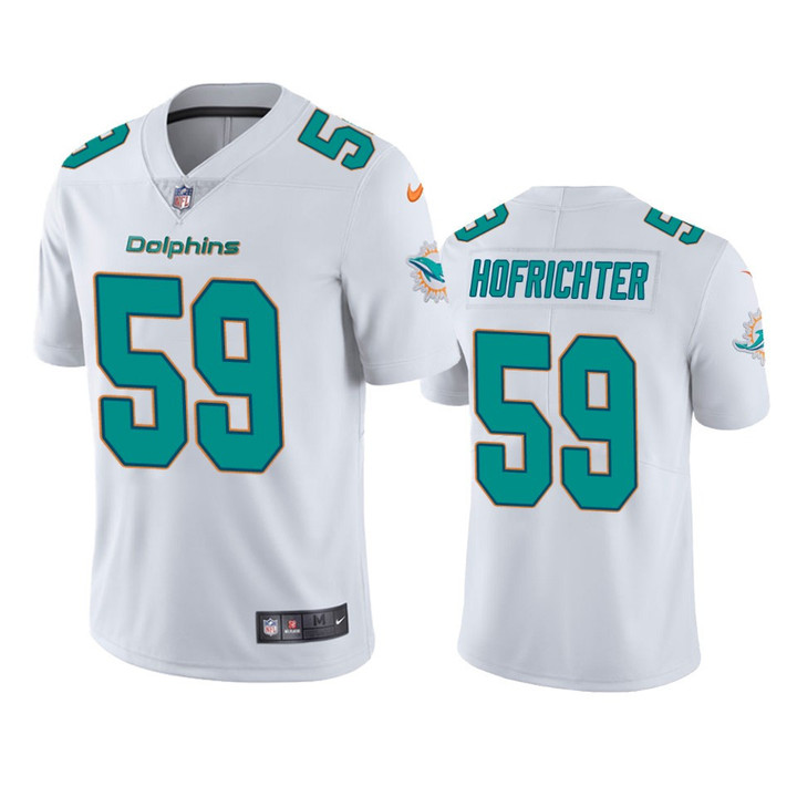 Miami Dolphins Sterling Hofrichter #59 White Vapor Limited Jersey