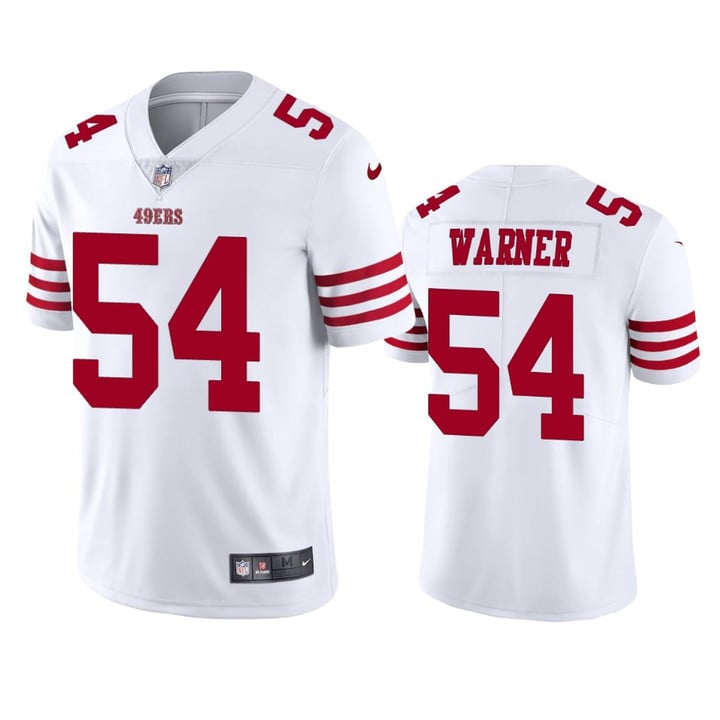 San Francisco 49ers Fred Warner #54 2022-23 Vapor Limited White Jersey - Men's