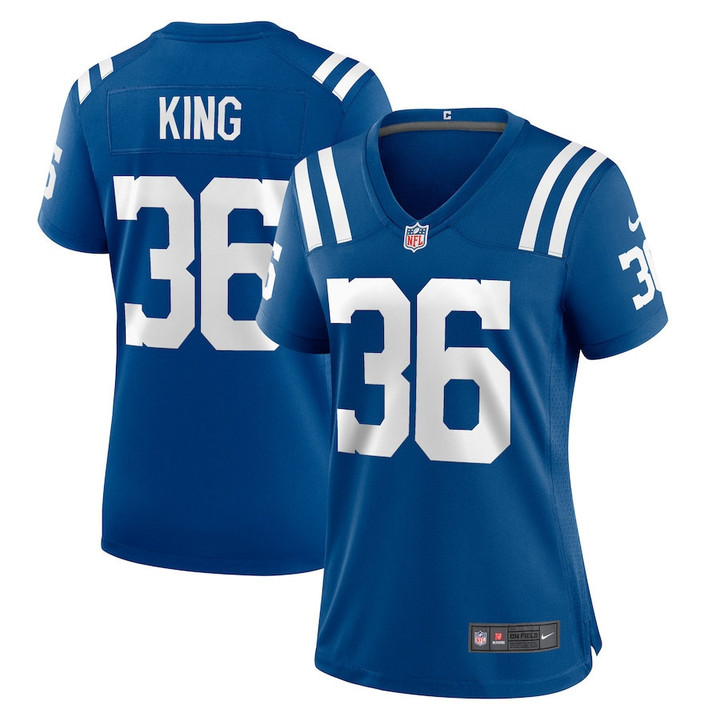 Brandon King Indianapolis Colts Women's Player Game Jersey - Royal