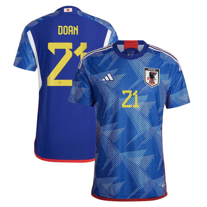 Japan National Team 2022/23 Qatar World Cup Doan Ritsu #21 Home Men Jersey - Blue