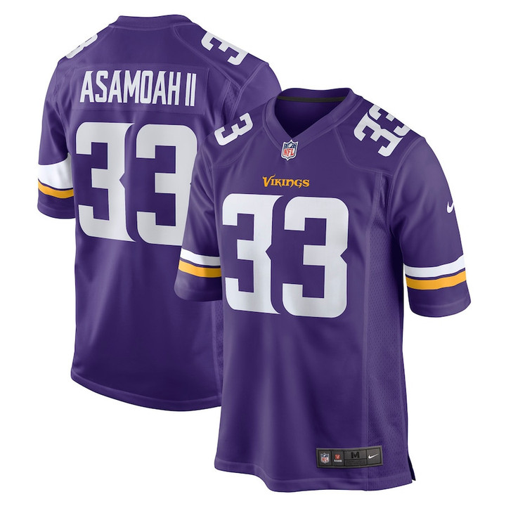 Brian Asamoah Minnesota Vikings Player Game Jersey - Purple