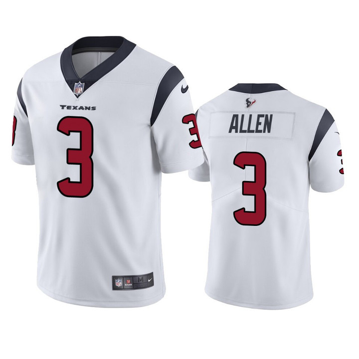 Houston Texans Kyle Allen #3 White Vapor Limited Jersey