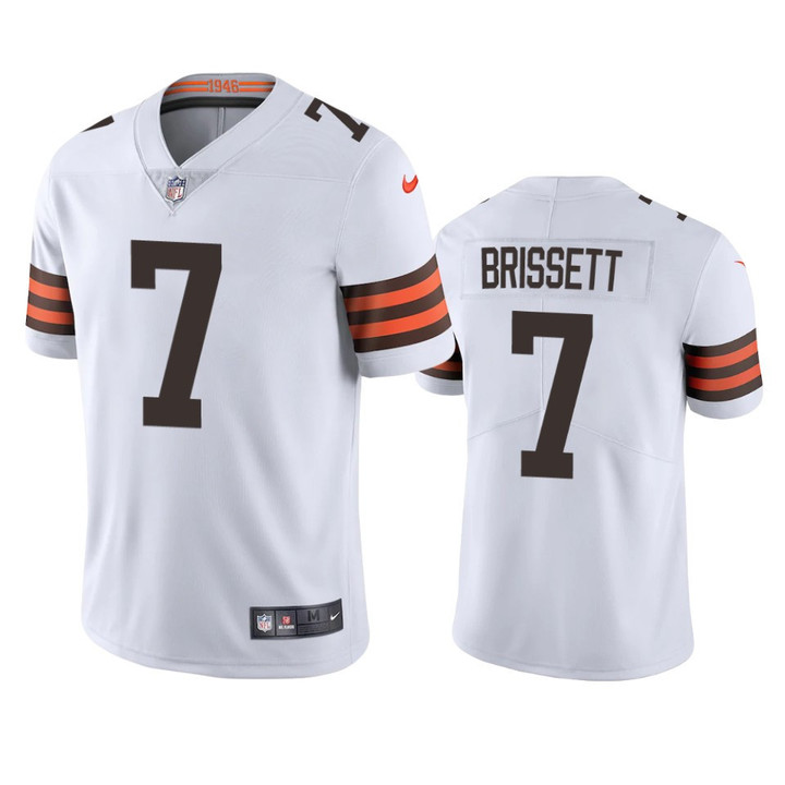 Jacoby Brissett #7 Cleveland Browns White Vapor Limited Jersey
