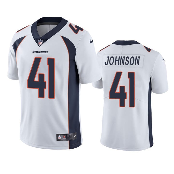Denver Broncos Jamar Johnson #41 White Vapor Limited Jersey - Men's