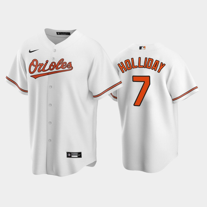 2022 Draft Baltimore Orioles Jackson Holliday #7 White Home Jersey