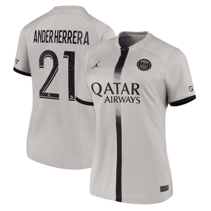 Ander Herrera #21 Paris Saint-Germain Women 2022/23 Away Jersey - Black