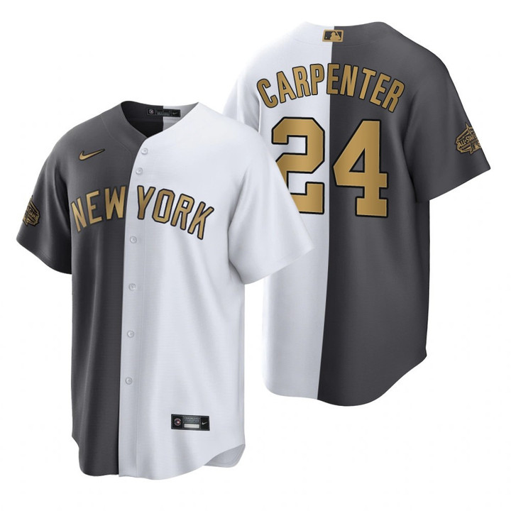 New York Yankees Matt Carpenter Split White Charcoal 2022 All-Star Game Jersey