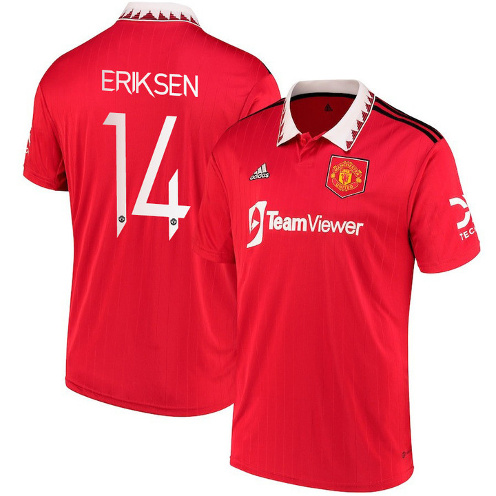 Eriksen #14 Manchester United 2022/23 Home Champion League Jersey - Red