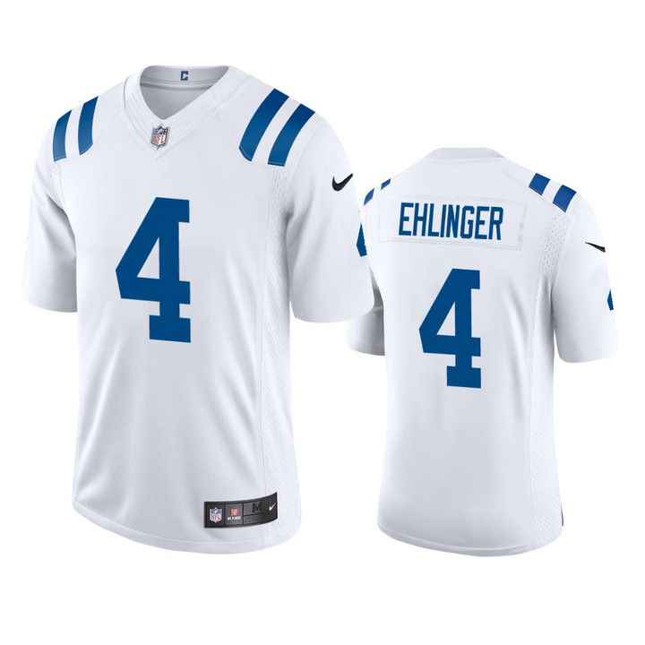 Sam Ehlinger Indianapolis Colts 4 White Vapor Limited Jersey