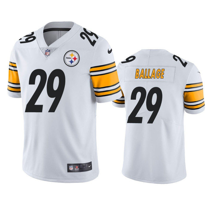 Kalen Ballage #29 Pittsburgh Steelers White Vapor Limited Jersey