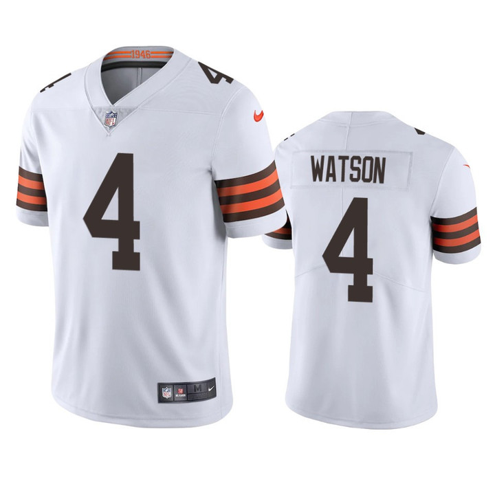 Cleveland Browns Deshaun Watson #4 White Vapor Limited Jersey