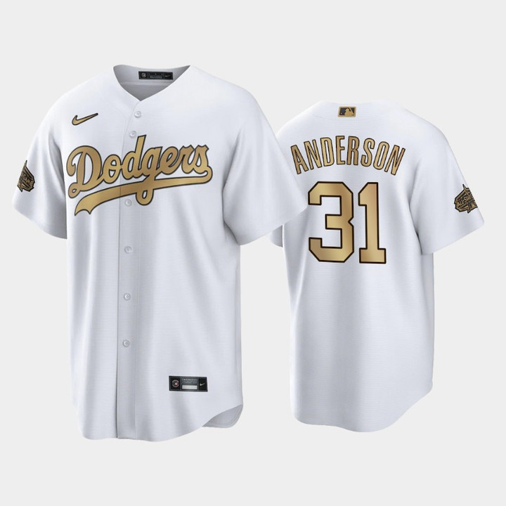 2022 All-Star Game NL Los Angeles Dodgers White #31 Tyler Anderson Jersey