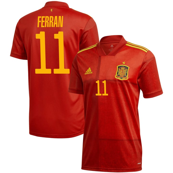 Spain National Team 2022 Qatar World Cup Ferran Torres #11 Red Home Men Jersey