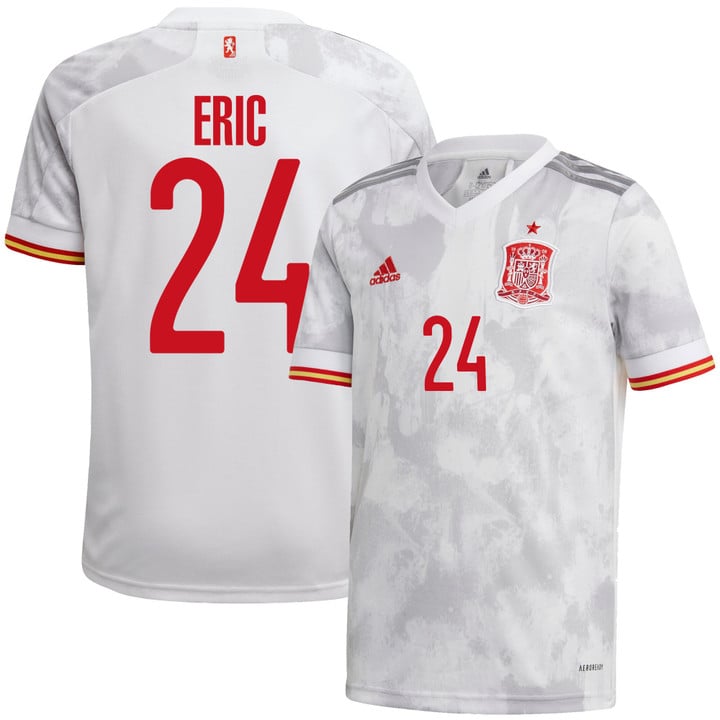Spain National Team 2022 Qatar World Cup Eric Garcia #24 White Away Men Jersey