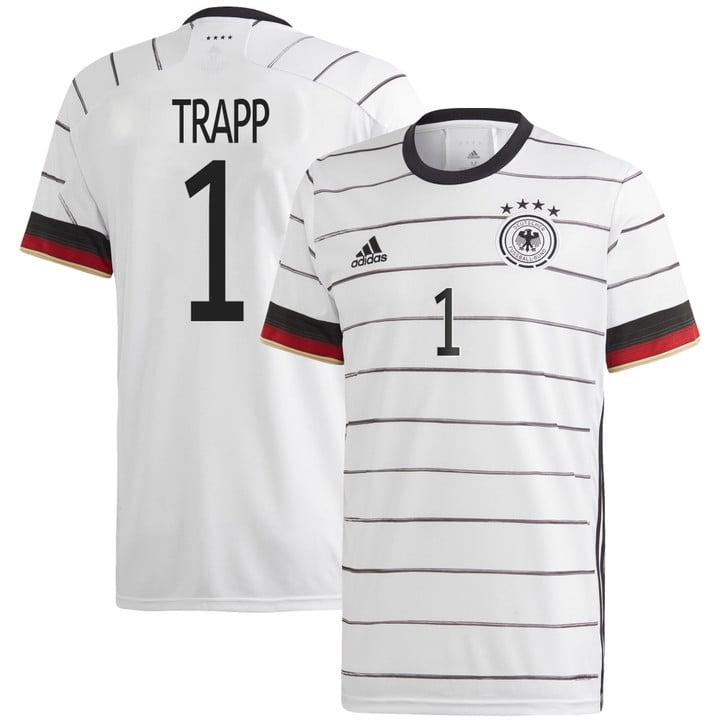 Germany National Team 2022 Qatar World Cup Kevin Trapp #1 White Home Men Jersey
