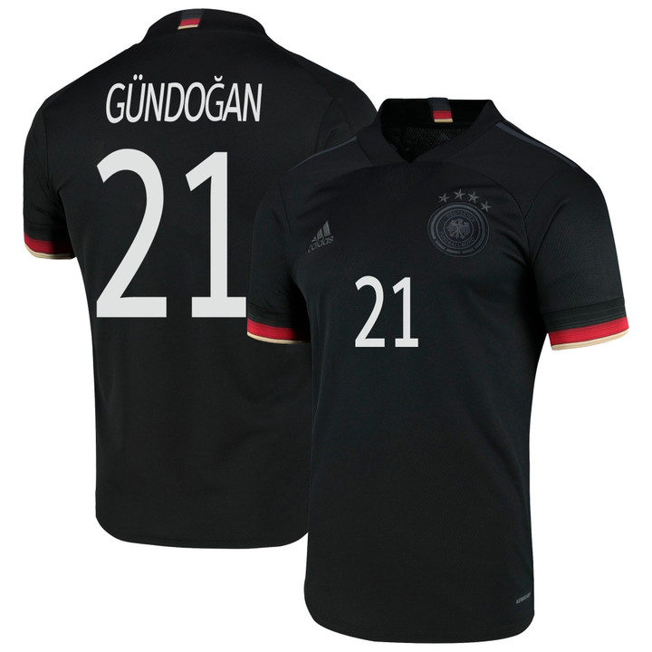 Germany National Team 2022 Qatar World Cup ?lkay Gundogan #21 Black Away Men Jersey
