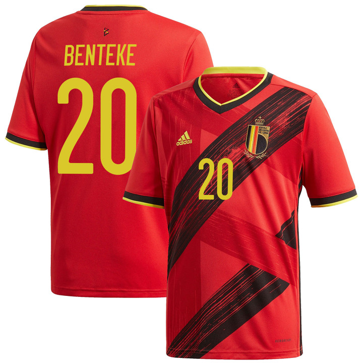 Belgium National Team 2022 Qatar World Cup Christian Benteke #20 Red Home Men Jersey