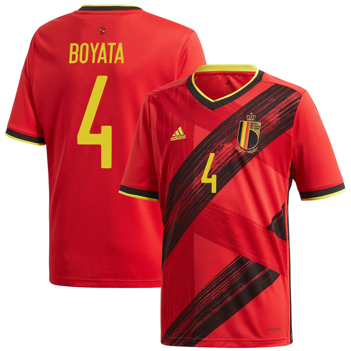 Belgium National Team 2022 Qatar World Cup Dedryck Boyata #4 Red Home Men Jersey