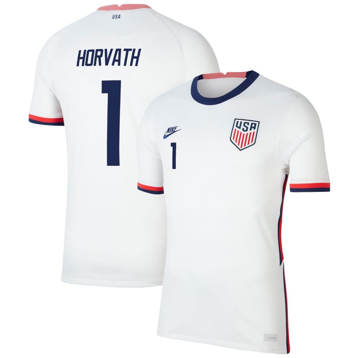 USA National Team 2022 Qatar World Cup Ethan Horvath #1 White Home Men Jersey