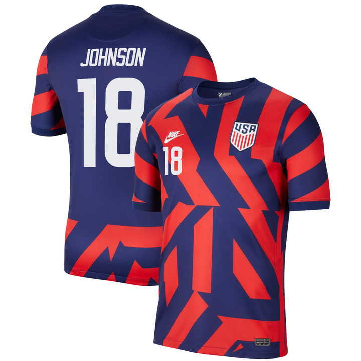 USA National Team 2022 Qatar World Cup Sean Johnson #18 Blue Away Men Jersey
