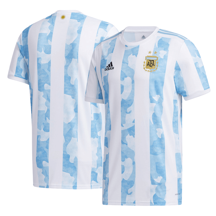 Argentina National Team 2022 Qatar World Cup White - Light Blue Home Men Jersey