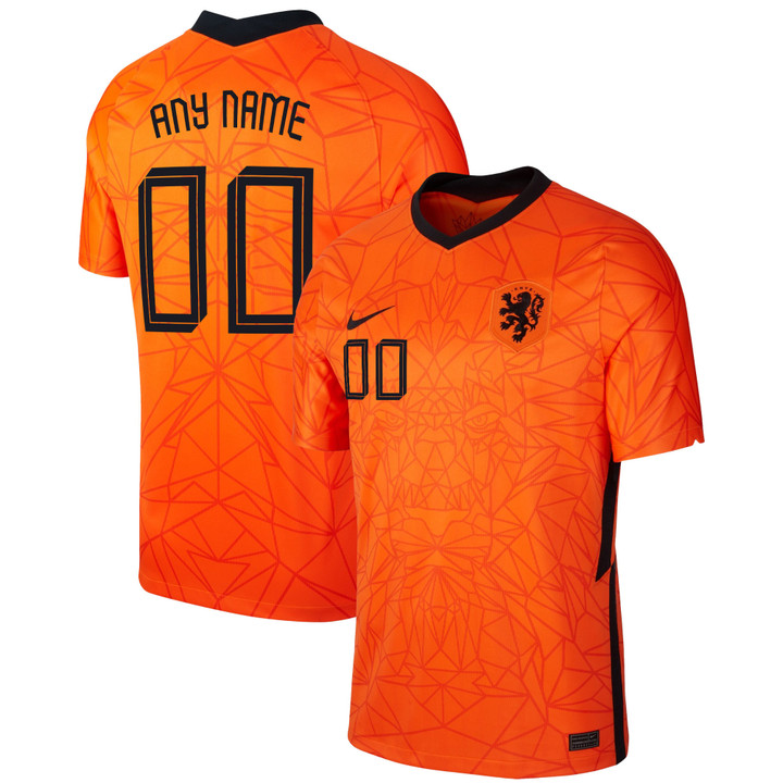 Netherlands National Team 2022 Qatar World Cup Custom Orange Home Men Jersey