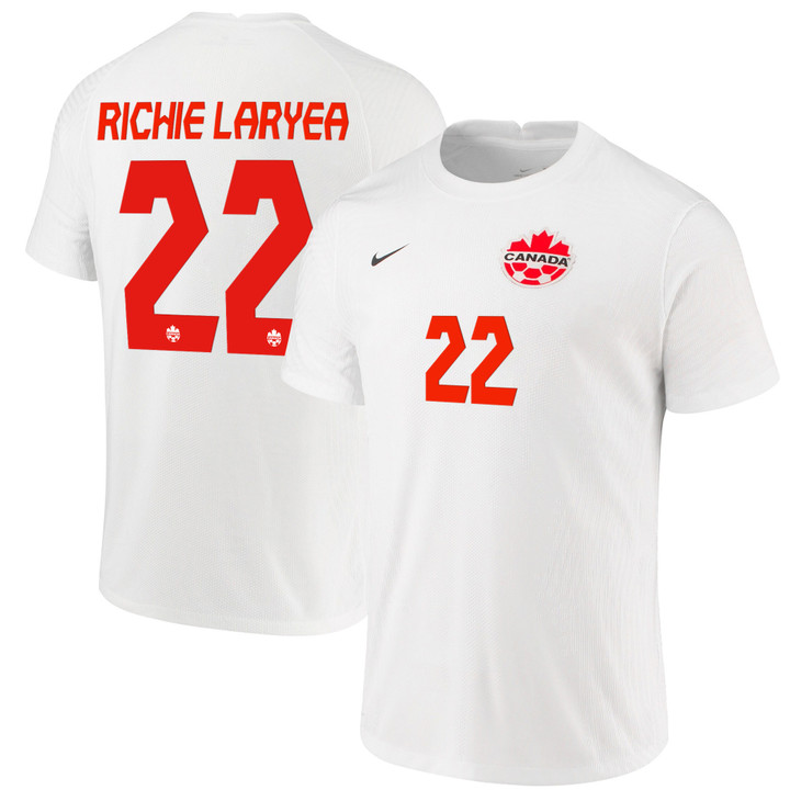 Canada National Team 2022 Qatar World Cup Richie Laryea #22 White Away Men Jersey - New
