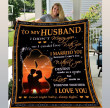 To My Husband I Love You Fleece Blanket - Quilt Blanket Gift For Husband