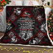 To My Only Love Skull Couple Fleece Blanket - Quilt Blanket Gift For Couple